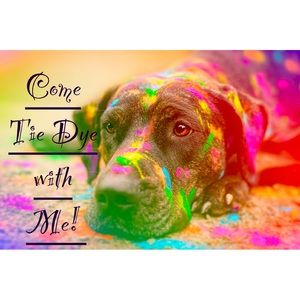 Come hang out with me while I tie, dye and reveal my creations!